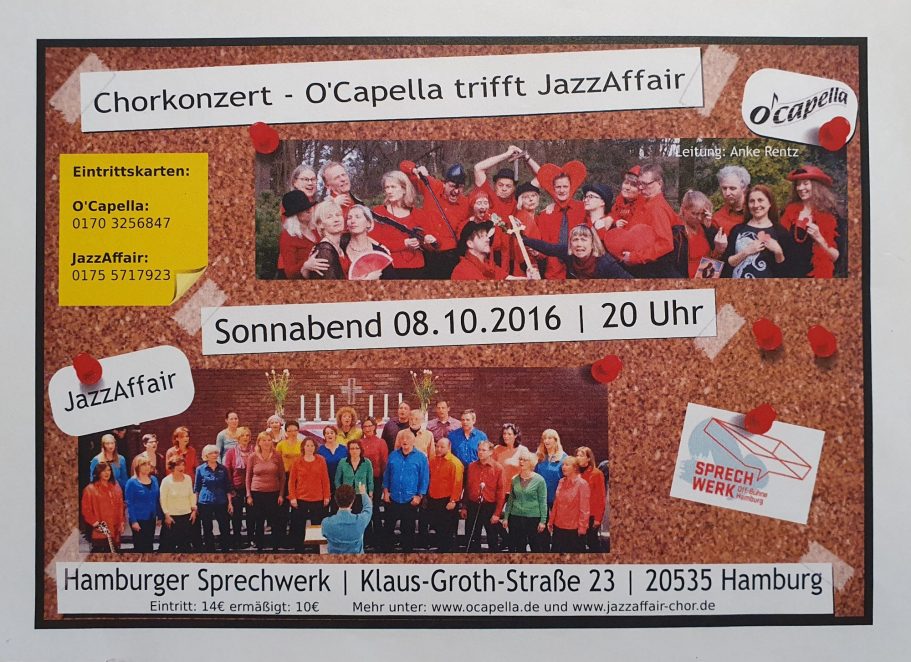 O´Capella trifft JazzAffair 2016
